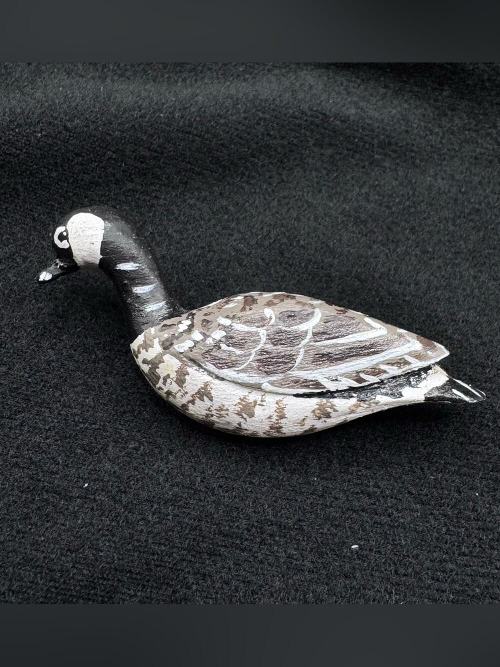 Vintage Wood Canadian Goose Brooch Pin